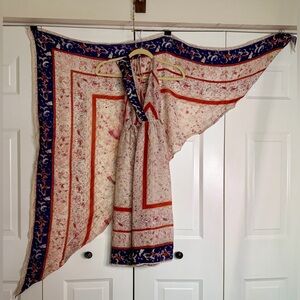 Vintage Karen Tepper Collectible Halter Dress with Matching Shawl Large